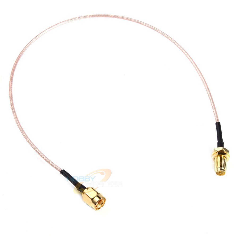 (image for) 20" (500mm) RP-SMA Extension Cable Male Bulkhead - Click Image to Close